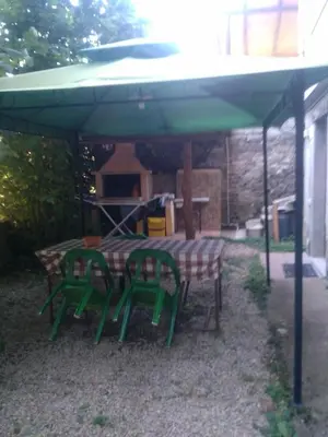 Patio o area all'aperto di Aritzo appartamento bello e comodo