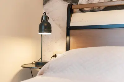 Letto o letti in una camera di DOMO SOFIA