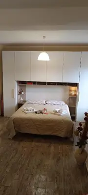 Letto o letti in una camera di Casa Il Nido