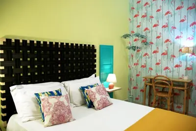 Letto o letti in una camera di Hotel Galman