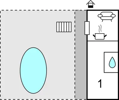 Planimetria di Nice Apartment In Gonnesa With Wifi