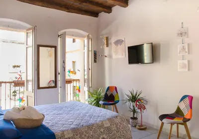 Letto o letti in una camera di Domu 'e Casteddu
