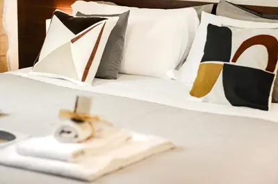 Letto o letti in una camera di B&B Qaral