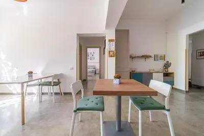 Area soggiorno di 40° Parallelo Guest House