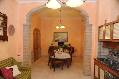 Area soggiorno di Bed and Breakfast Su Niu