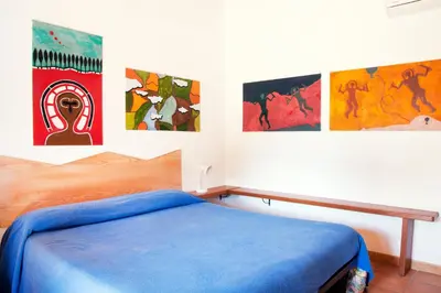 Letto o letti in una camera di Il Locandiere