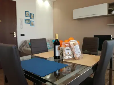 Area soggiorno di Wonderful apartment in Cagliari center