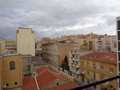 Vista generica su Cagliari o vista sulla città dall'interno dell'appartamento