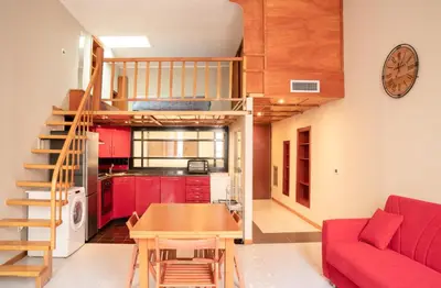 Area soggiorno di Corso Vittorio Rustic Loft