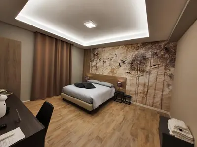 Letto o letti in una camera di Interno 6 via Cugia 5