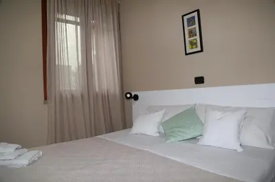 Letto o letti in una camera di Villa Cruccuris