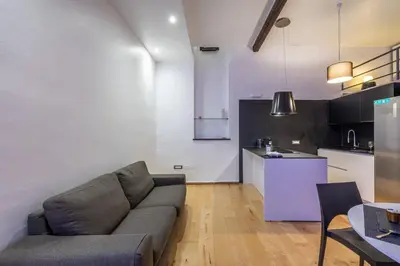 Area soggiorno di Leonida's Home 2 Open Space