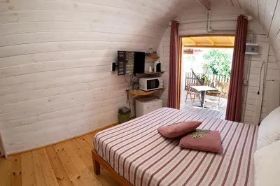 Letto o letti in una camera di B&b Ventuno Barumini