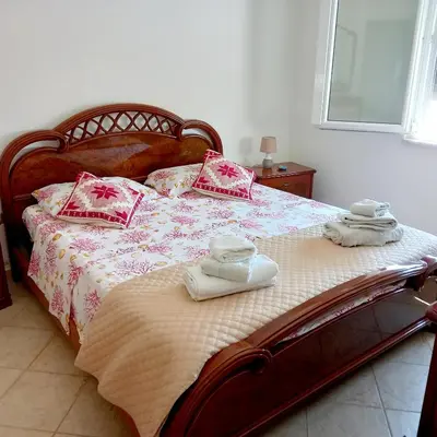 Letto o letti in una camera di Casa in campagna