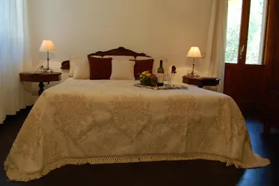 Letto o letti in una camera di Villa le Stelle