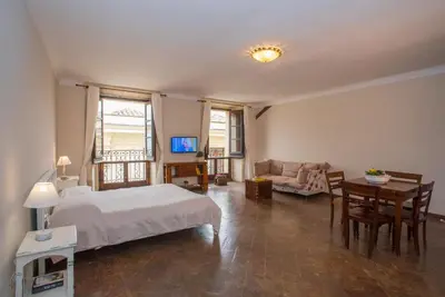 TV o dispositivi per l'intrattenimento presso Residenze al Castello Apartments
