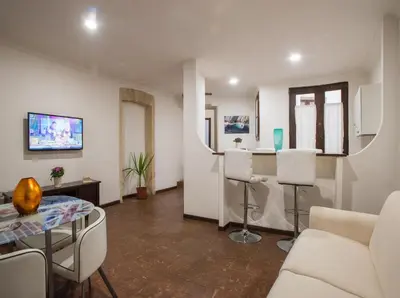 TV o dispositivi per l'intrattenimento presso Residenze al Castello Apartments