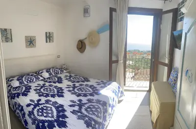 Letto o letti in una camera di Villa turchese