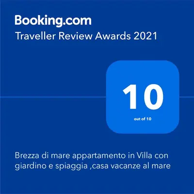 Planimetria di Brezza di mare appartamento in Villa con giardino e spiaggia ,casa vacanze al mare