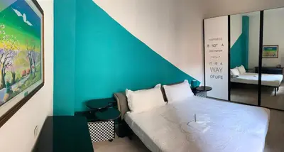 Letto o letti in una camera di Casa Vacanze Sos Vrades