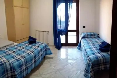 Letto o letti in una camera di Appartamento La Rocca