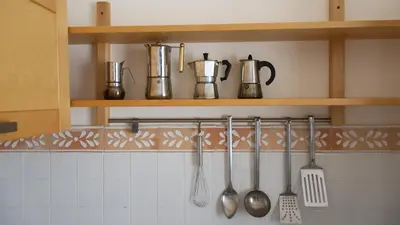 Cucina o angolo cottura di Sardinian Stone House- Beachfront