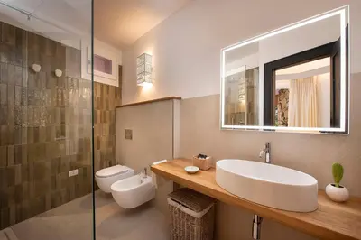 Bagno di Villa Mannus - Splendida villa vista mare con piscina