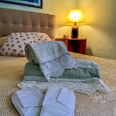 Letto o letti in una camera di Villa il Vento e il Mare