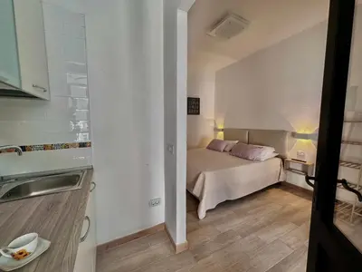 Letto o letti in una camera di Villa La Caletta
