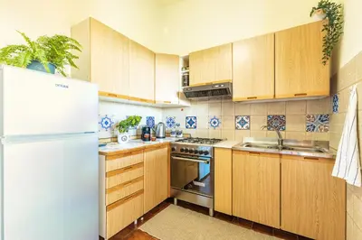Cucina o angolo cottura di Casa Cala Biriala