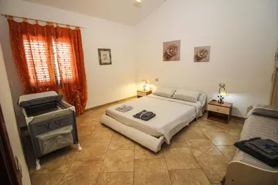 Letto o letti in una camera di Casa di Fabia
