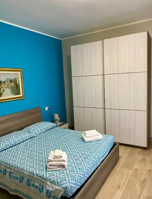 Letto o letti in una camera di Villa Francesca