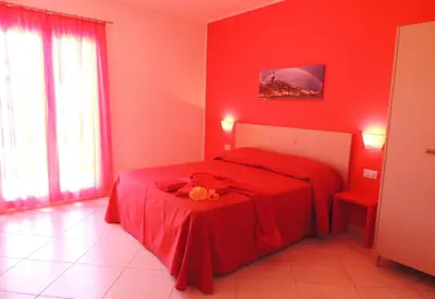 Letto o letti in una camera di Hotel Arcupintau formula B&B