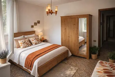 Letto o letti in una camera di Villa Dei Pini IUN S3571