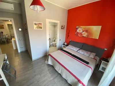 Letto o letti in una camera di Monte Urpinu Modern Flat