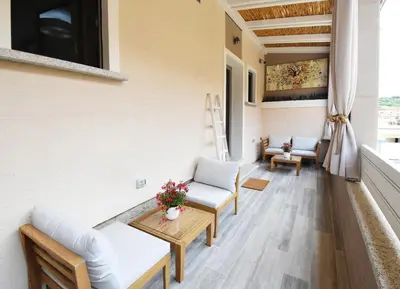 Area soggiorno di Elis b&b Villasimius