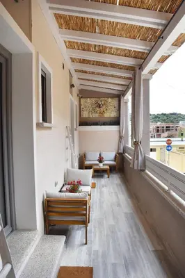 Area soggiorno di Elis b&b Villasimius