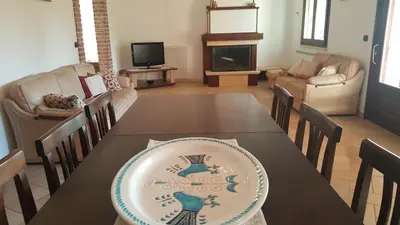 TV o dispositivi per l'intrattenimento presso Villa nel verde