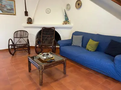 Area soggiorno di Maison Stella di mare