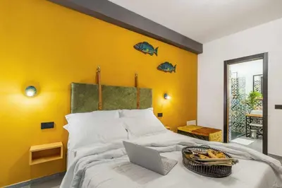 Letto o letti in una camera di BB OgliastRoom