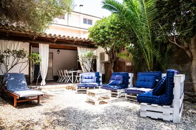 Area soggiorno di Casa Josto a due passi da Spiaggia Maladroxia