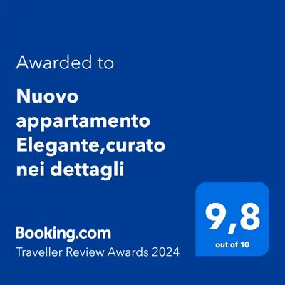 Certificato, attestato, insegna o altro documento esposto da Nuovo appartamento Elegante,curato nei dettagli