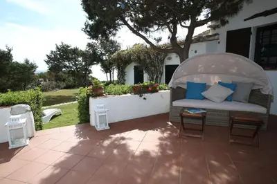 Area soggiorno di Villa con discesa privata a mare