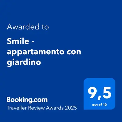 Certificato, attestato, insegna o altro documento esposto da Smile - appartamento con giardino