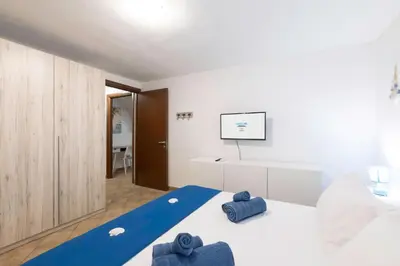 Letto o letti in una camera di Villa del Moro, FREE WIFI, 300mt from Sinzias' Beach