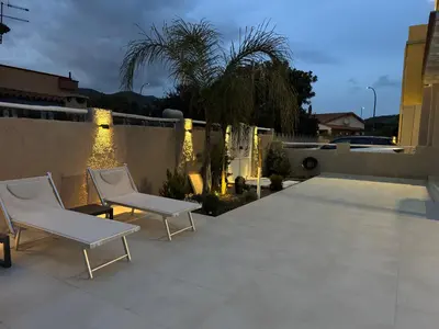 Patio o area all'aperto di Casa Babila 2 minutes from the beautiful beach