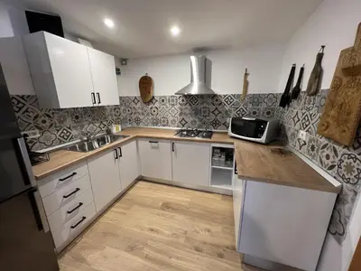 Cucina o angolo cottura di Casa Chia a 5 minuti dal mare - Su Giudeu Tuerredda