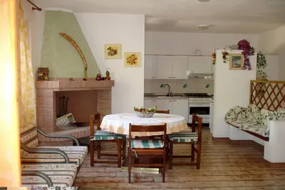 Cucina o angolo cottura di Casa a 300mt.dal mare CalaSinzias, 6 letti, AC, Pets welcome, Wi-Fi free
