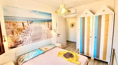 Letto o letti in una camera di Oasi delle Onde