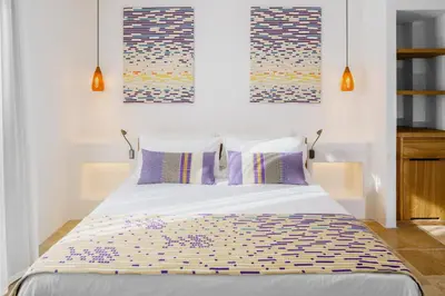 Letto o letti in una camera di Sant Efis Hotel